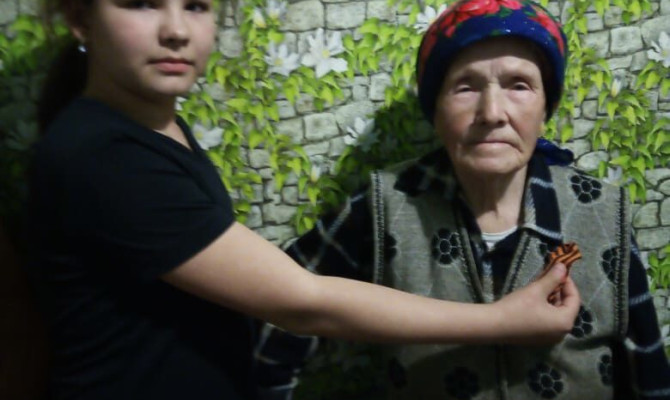 Акция " Поздравление с Днём Победы" Акция